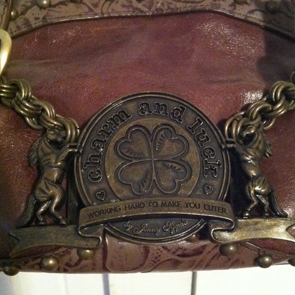 💢BUNDLED💢Charm and Luck leather satchel - Picture 2 of 4