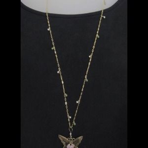 Hanging enamel butterfly