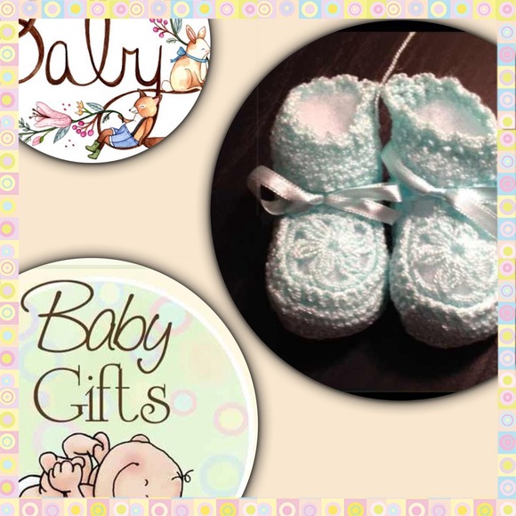💛💚Crocheted Baby Bootie Bundle💚💛