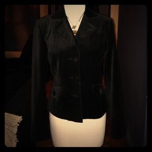 Fitted velvet jacket