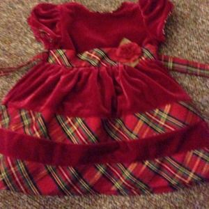 3-6 month baby girl Christmas dress