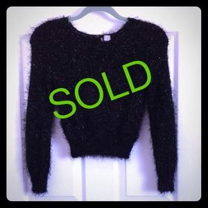 Cropped Shaggy Sweater