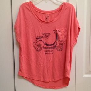 baggy coral t-shirt 🌸