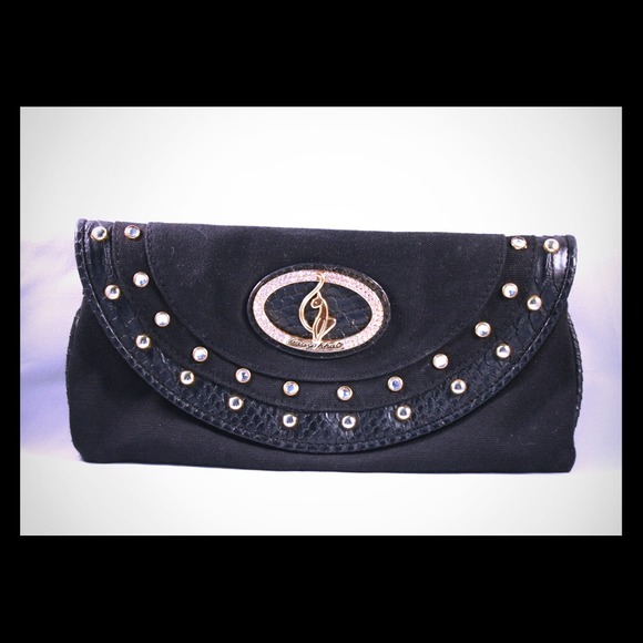 Baby Phat Black clutch with BLING - Picture 1 of 4