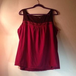 Purple and brown tank