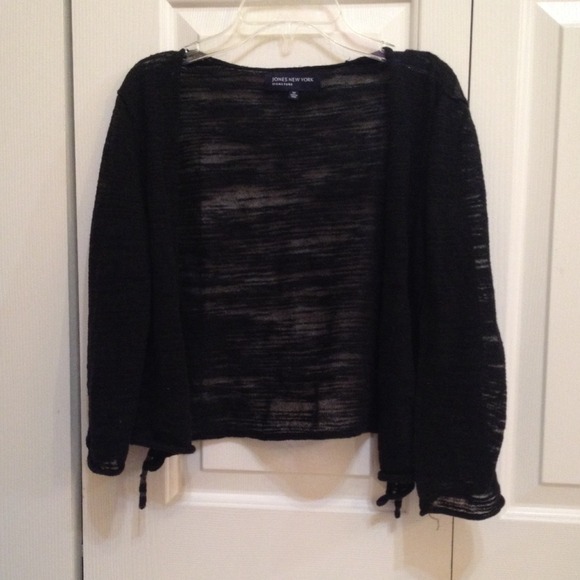 sheer black cardigan 🌸