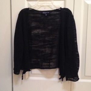 sheer black cardigan 🌸