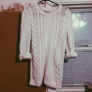 Cream Oversized Sweater