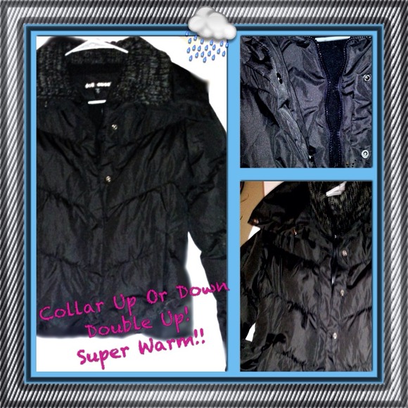 🍁🍂Warm Feather Down Juniors Black Coat🍂🍁
