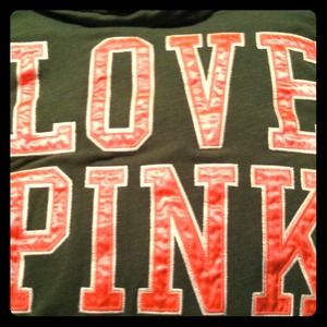 VICTORIA SECRET PINK ARMY LARGE 3P HOODIE&PANTSTee