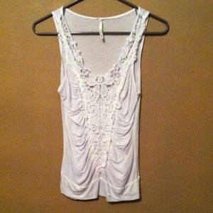 Lace like detailed tank top👍