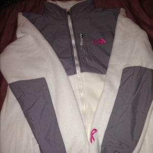 Woman's north face denali jacket breast cancer