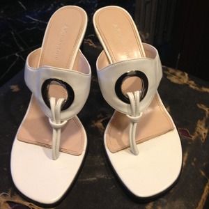 Anne Klein Leather Sandals