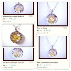Horoscope sign necklace