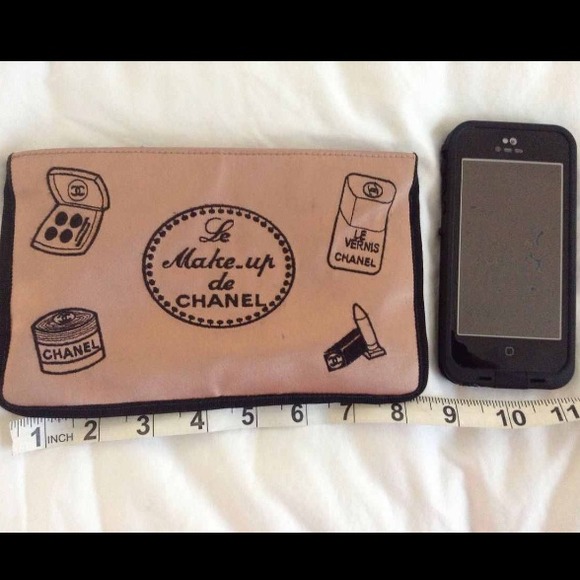 Chanel silk clutch