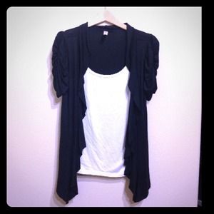 Black shaw top