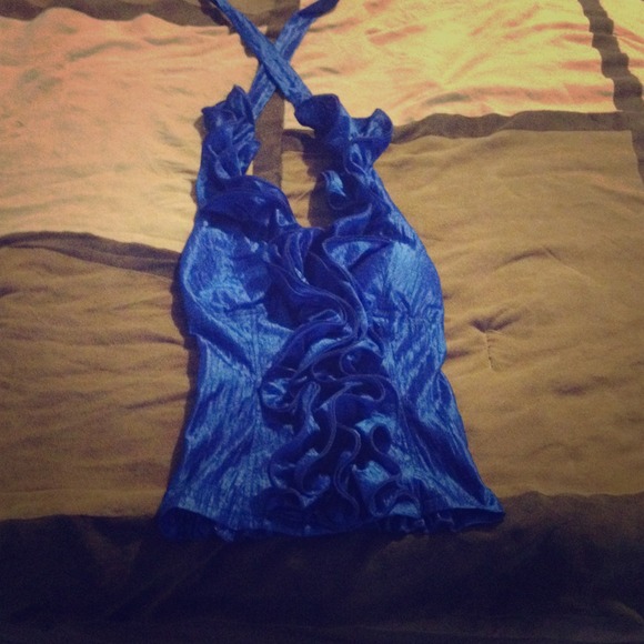 Classy blue halter