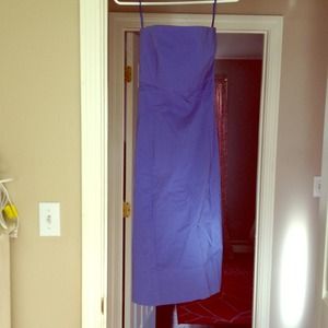 Strapless, tie back dress, coach wristlet bundle