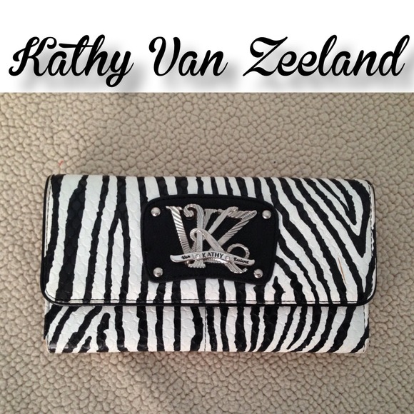 Kathy Van Zeeland zebra print wallet