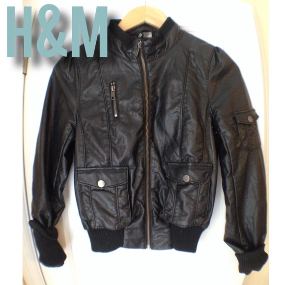 H&M faux leather jacket