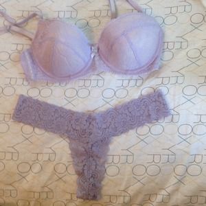 NWOT Forever21 Purple Bra and Thong