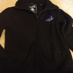 Pink Victoria's Secret zip up hoodie