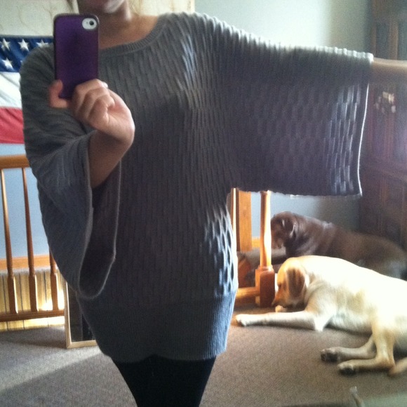 🔴SOLD🔴BCBG Grey Sweater - Picture 2 of 4
