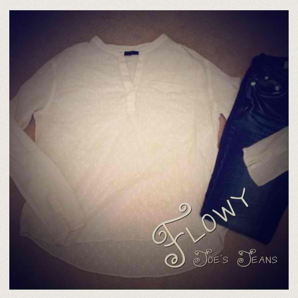 Reduced 🌀 Joe's Jeans lightweight cream top - Picture 3 of 3