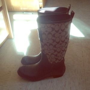 Coach rain boots