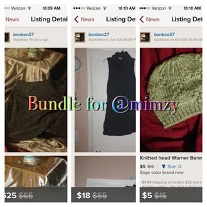 Bundle for @mimzy74 removed jacket from bundle