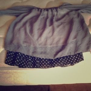 Half sleeve silk shirt