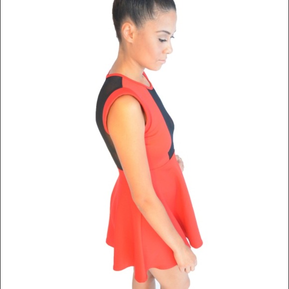 Gorgeous black mesh skater dress! - Picture 3 of 4