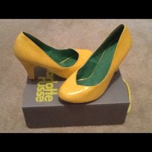 Charlotte Russe Yellow High Heels