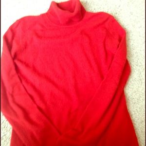 ❌SOLD❌Red cashmere turtle neck sweater!