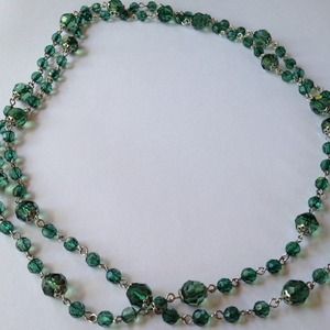 Green beaded necklace