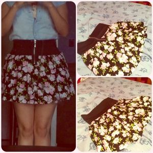 Joe Benbasset Floral Challis Skirt