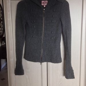 Juicy Couture Wool Military Style Sweater