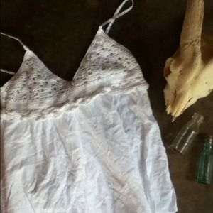 Flowy crochet tank