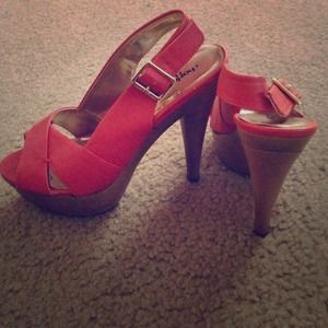 Coral heels