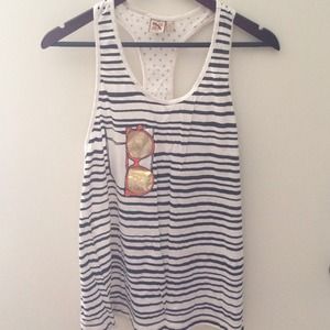 Fake sunglasses tank top $5