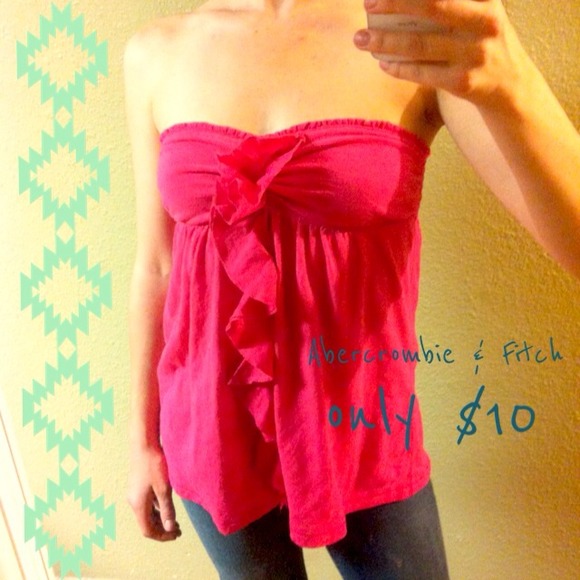 Hot pink Abercrombie & Fitch top