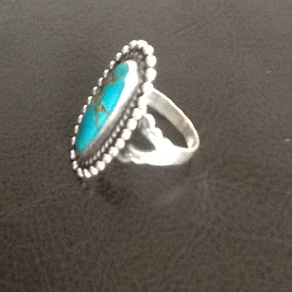 Turquoise ring size 8/12 - Picture 2 of 4