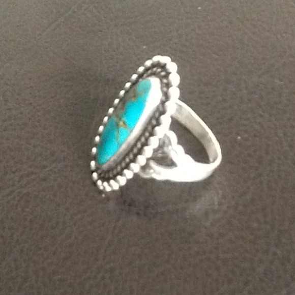 Turquoise ring size 8/12 - Picture 3 of 4