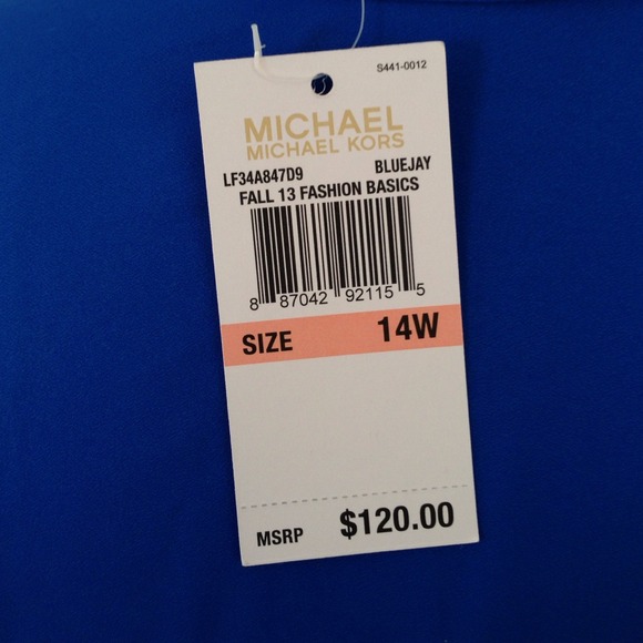 🚨SOLD🚨 Michael Kors blue blouse - Picture 4 of 4