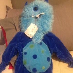 Infant blue monster costume!
