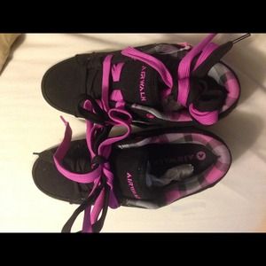 Air walk pink and black sneakers