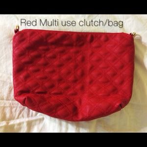 Red clutch/bag (Multi use)