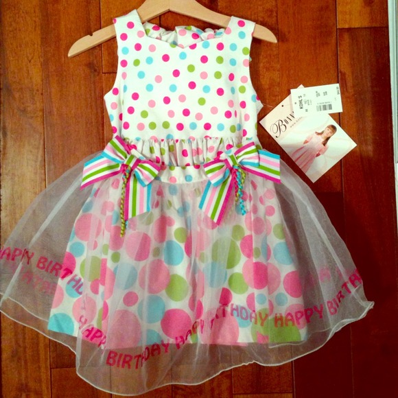 BNWT SIZE 24m happy birthday dress w/bloomers.