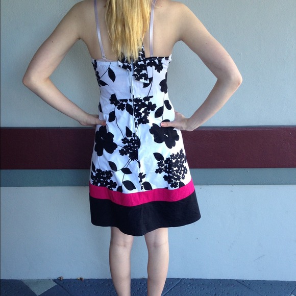 Trixxi formal pink, black, and white dress - Picture 2 of 3