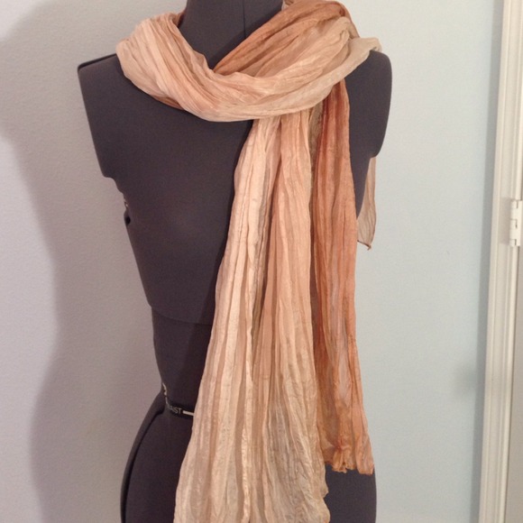 Ombré silk scarf